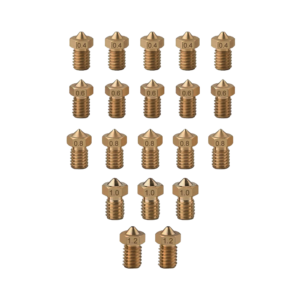 V6 Brass Nozzles for 3D Printers (Brass / Hardened Steel)